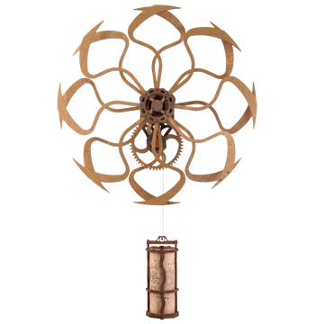 Kinetische Wandkunst-Skulptur im geometrischen Design