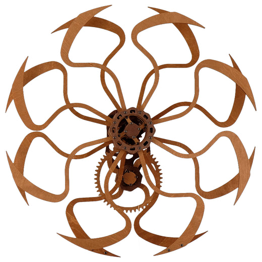 Kinetische Wandkunst-Skulptur im geometrischen Design
