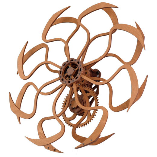 Kinetische Wandkunst-Skulptur im geometrischen Design