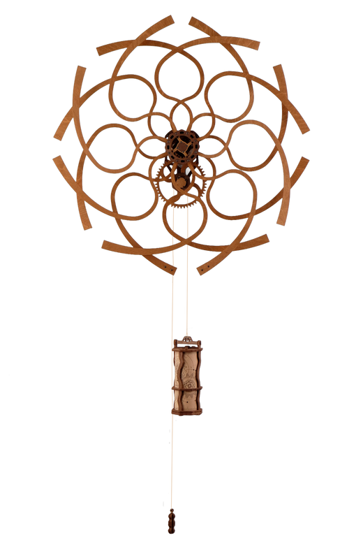 Kinetische Wandkunst-Skulptur im geometrischen Design