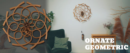Kinetische Wandkunst-Skulptur im geometrischen Design