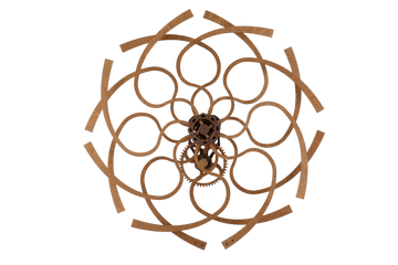 Kinetische Wandkunst-Skulptur im geometrischen Design