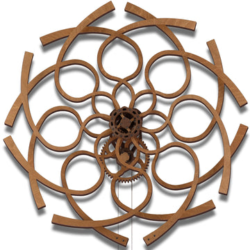 Kinetische Wandkunst-Skulptur im geometrischen Design