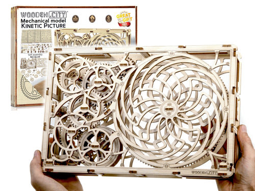 WOODEN.CITY – Kinetisches Bild | 3D Holzpuzzle