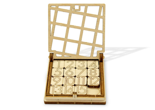 WOODEN.CITY – Iq-Rätsel (Fünfzehn) | 3D Holzpuzzle