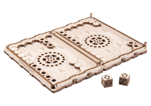 WOODEN.CITY – Backgammon-Spiel | 3D Holzpuzzle