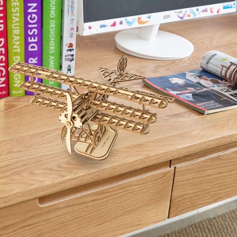 Robotime – Flugzeug | 3D Holzpuzzle