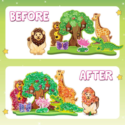 Smartivity – Poke 'N' Create - Dschungel-Tierreich | 3D Holzpuzzle