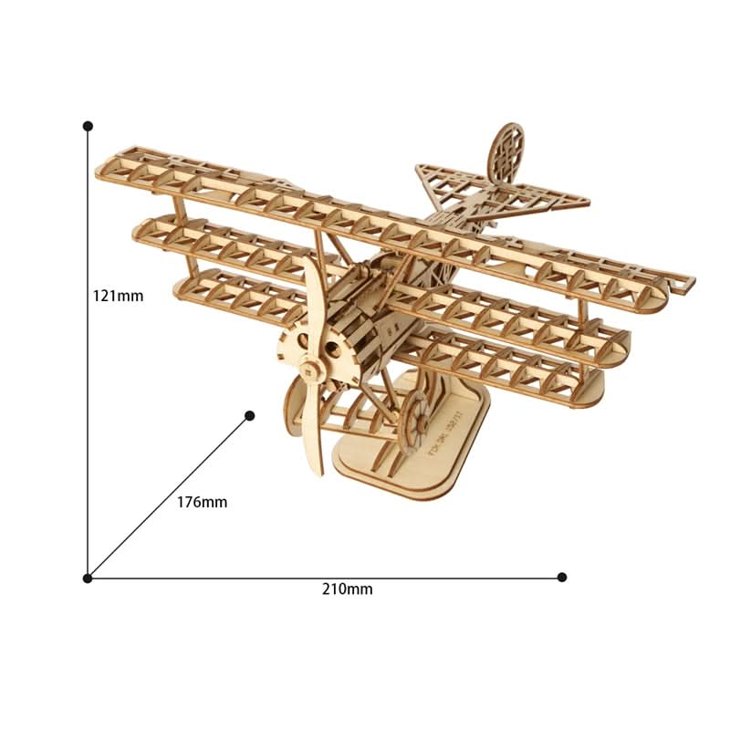 Robotime – Flugzeug | 3D Holzpuzzle