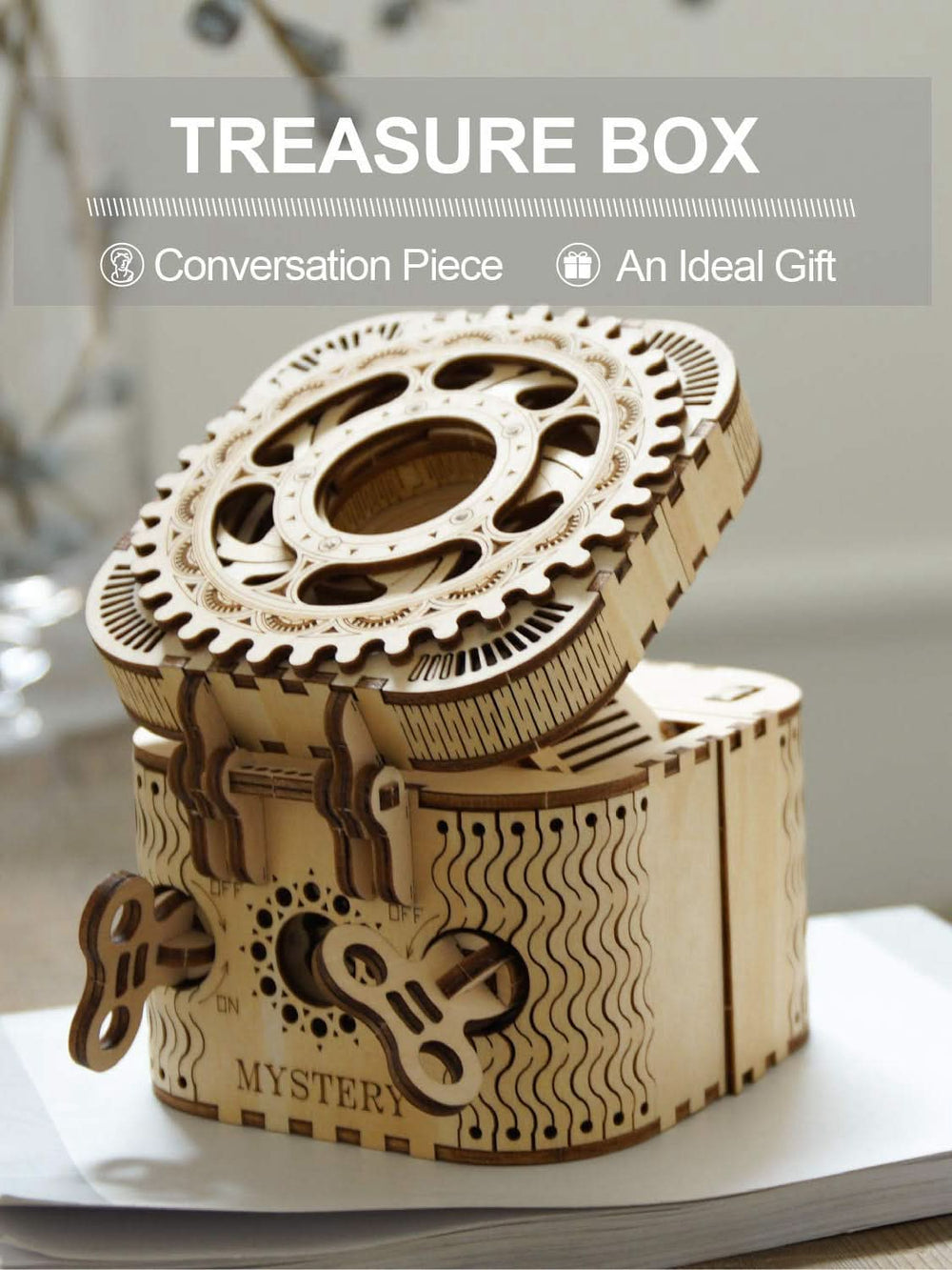 Robotime – Schatztruhe | 3D Holzpuzzle