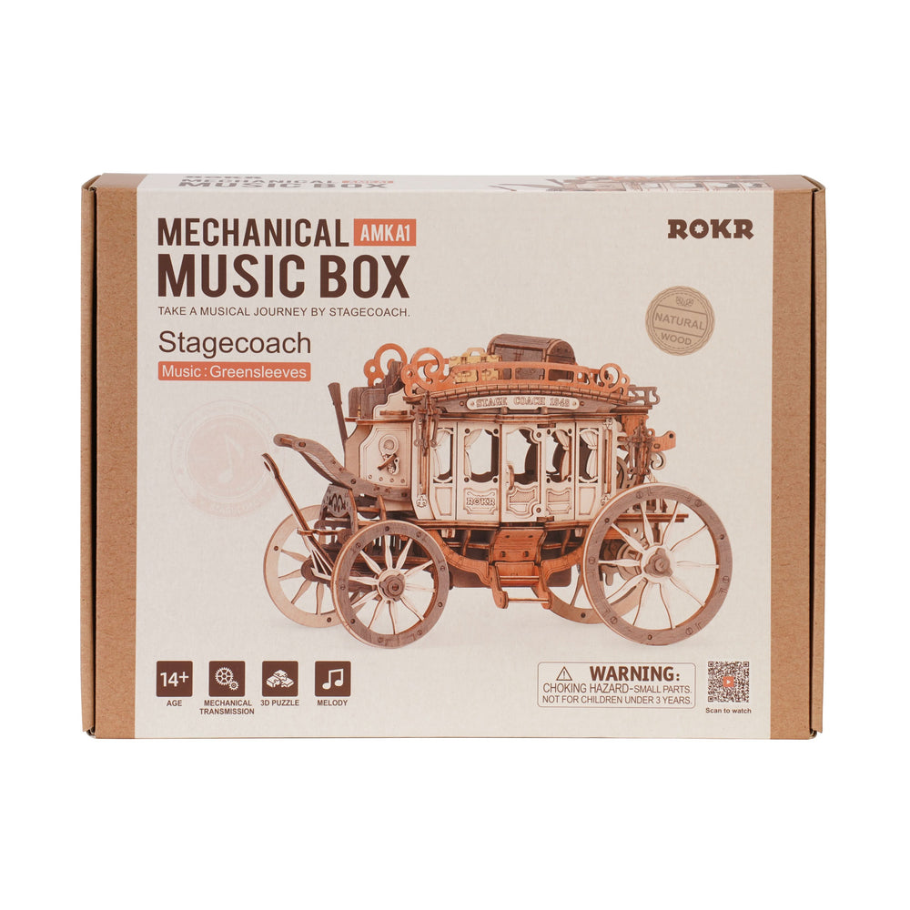 Robotime – Postkutsche | 3D Holzpuzzle