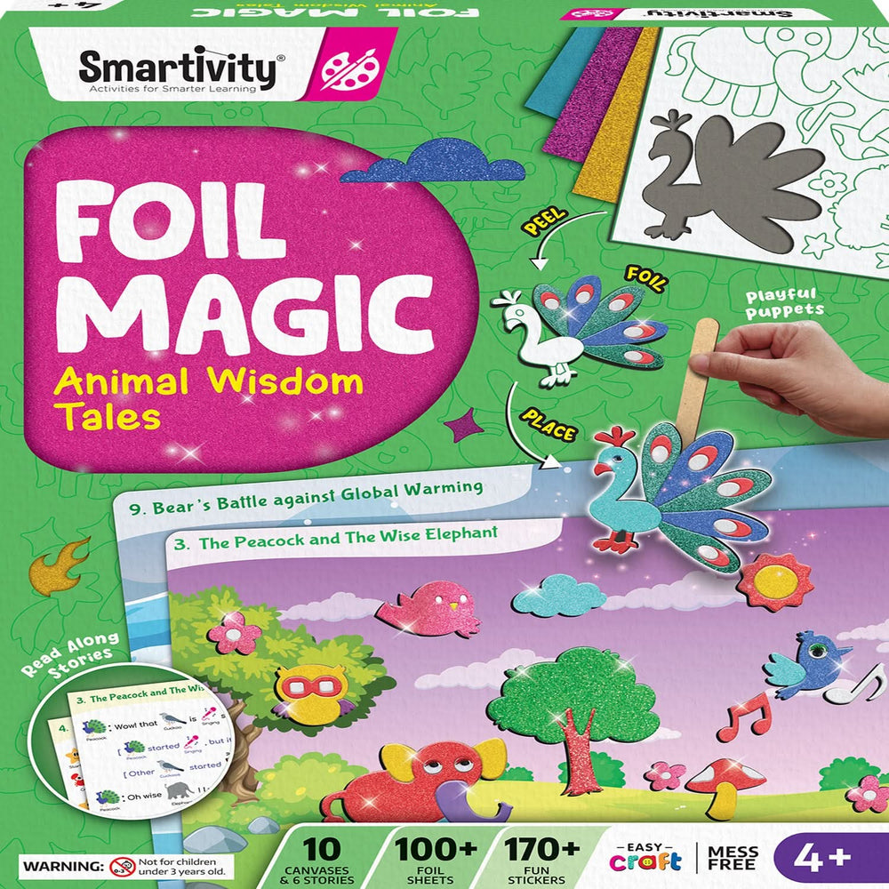 Smartivity – Folienmagie - Geschichten Der Tierweisheit | 3D Holzpuzzle