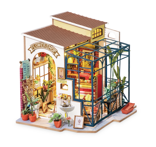Robotime – Emilys Blumenladen | 3D Holzpuzzle