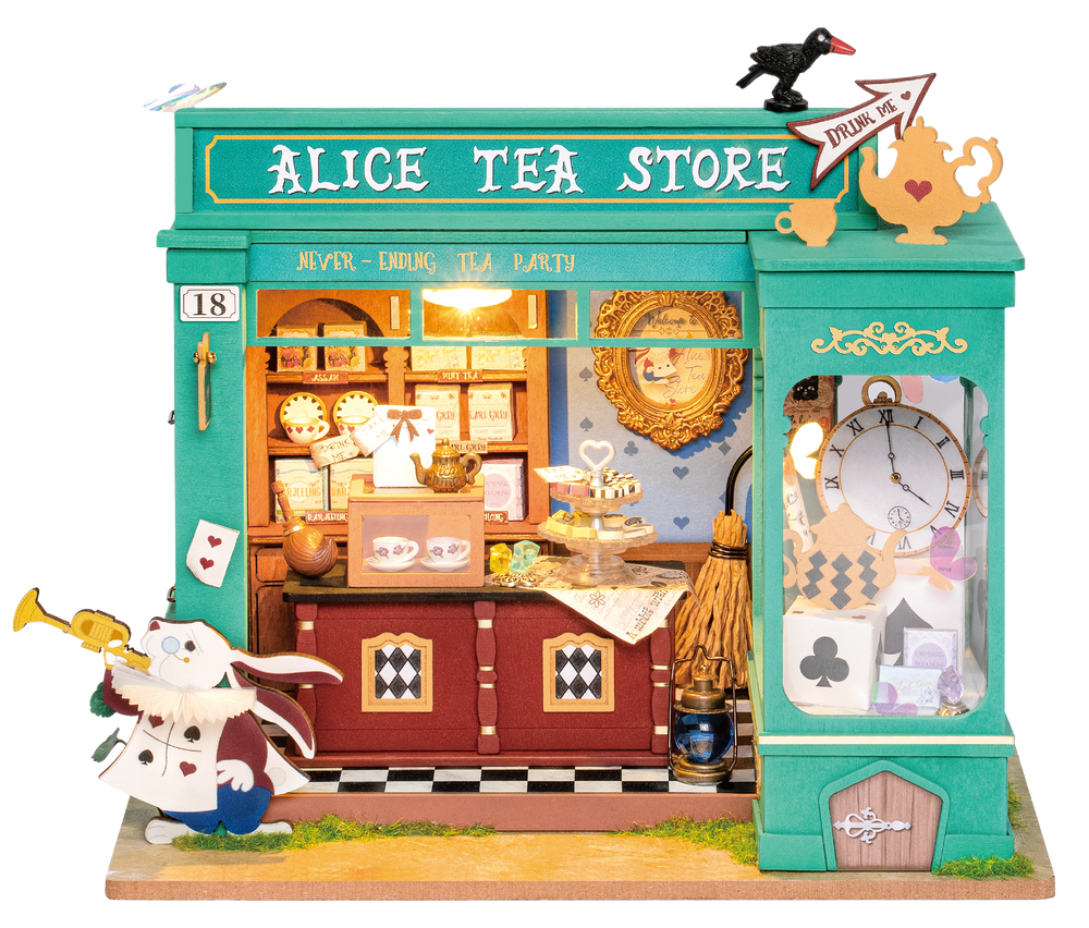 Robotime – Alices Teeladen | 3D Holzpuzzle