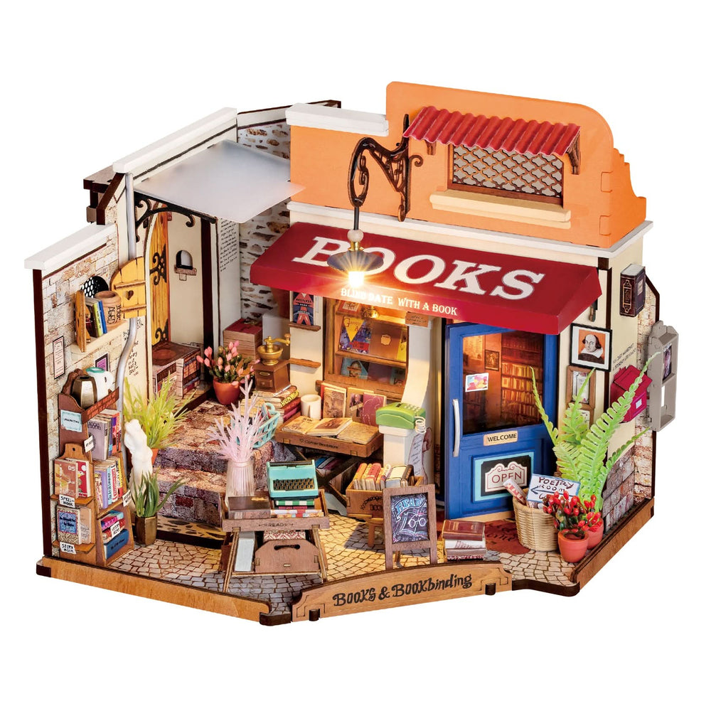 Robotime – Buchladen An Der Ecke | 3D Holzpuzzle