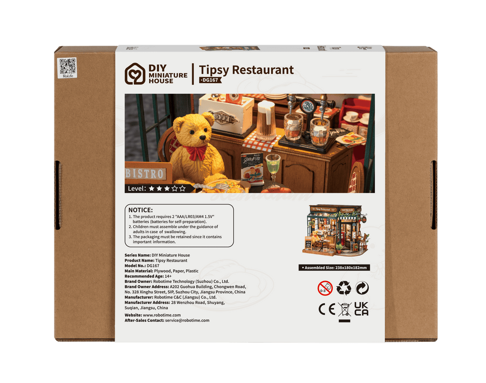 Robotime – Fröhliches Restaurant | 3D Holzpuzzle