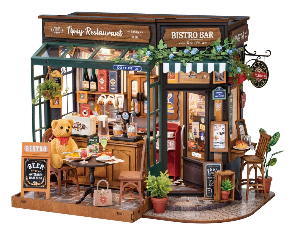 Robotime – Fröhliches Restaurant | 3D Holzpuzzle
