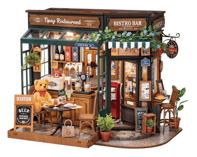 Robotime – Fröhliches Restaurant | 3D Holzpuzzle