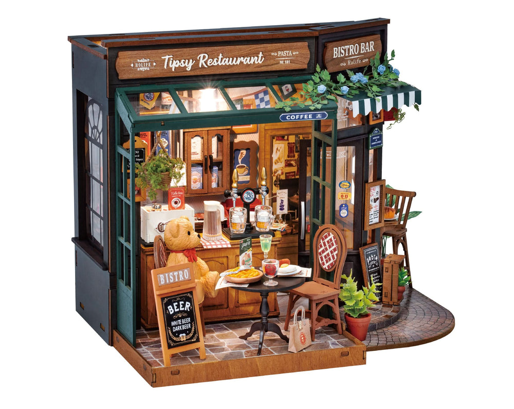 Robotime – Fröhliches Restaurant | 3D Holzpuzzle