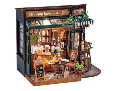 Robotime – Fröhliches Restaurant | 3D Holzpuzzle