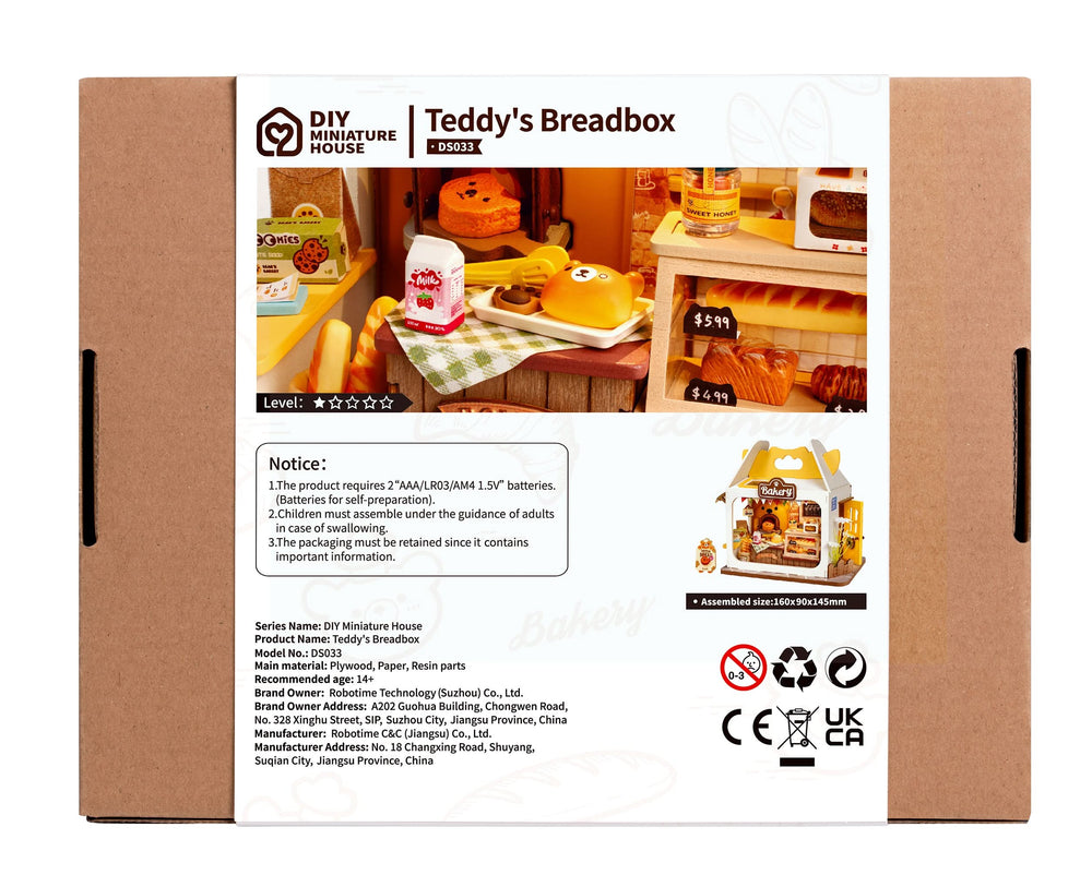 Robotime – Teddys Brotladen | 3D Holzpuzzle