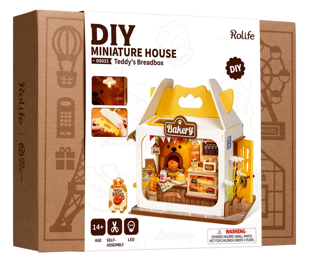 Robotime – Teddys Brotladen | 3D Holzpuzzle
