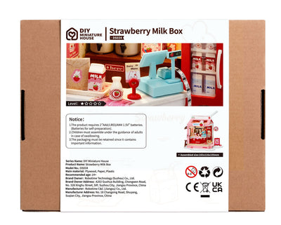 Robotime – Erdbeermilchbox | 3D Holzpuzzle