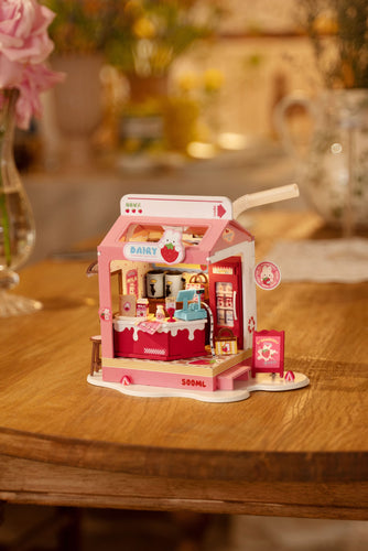 Robotime – Erdbeermilchbox | 3D Holzpuzzle
