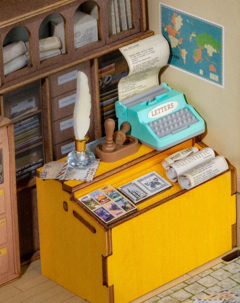 Robotime – Historisches Postamt | 3D Holzpuzzle