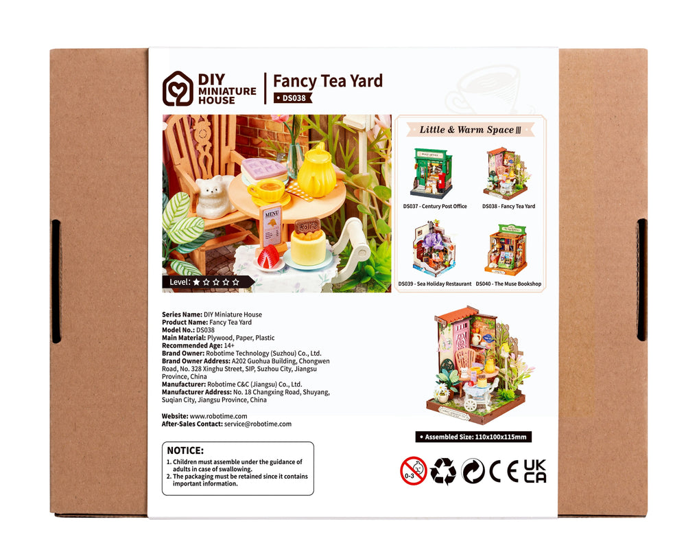 Robotime – Eleganter Teegarten | 3D Holzpuzzle