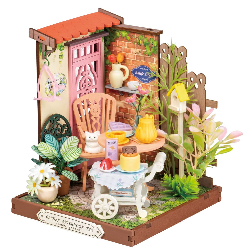 Robotime – Eleganter Teegarten | 3D Holzpuzzle