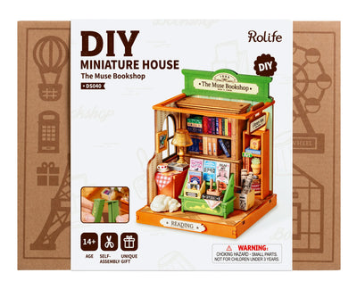 Robotime – Buchhandlung Zur Muse | 3D Holzpuzzle