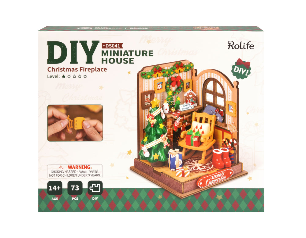 Robotime – Weihnachtskamin | 3D Holzpuzzle