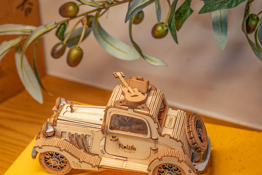 Robotime – Oldtimer | 3D Holzpuzzle