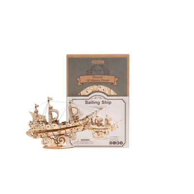 Robotime – Segelschiff | 3D Holzpuzzle