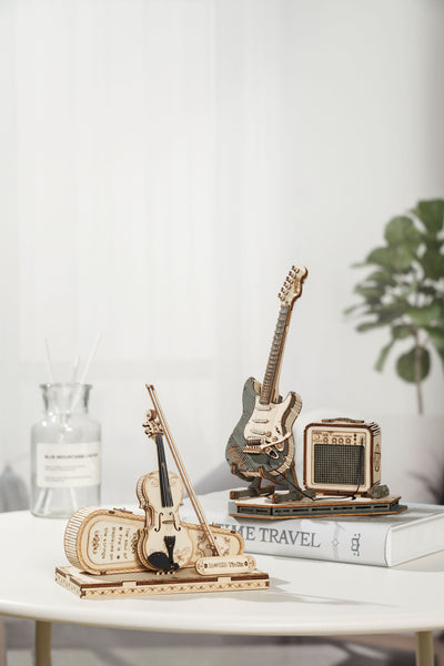 Robotime – E-Gitarre | 3D Holzpuzzle