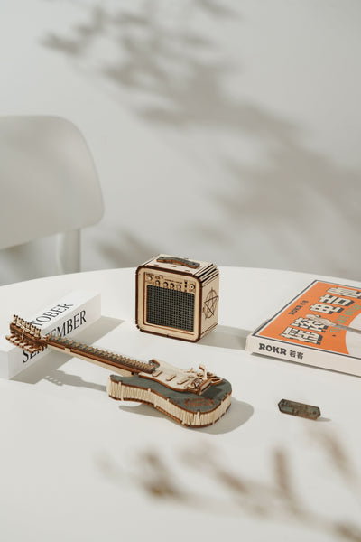Robotime – E-Gitarre | 3D Holzpuzzle
