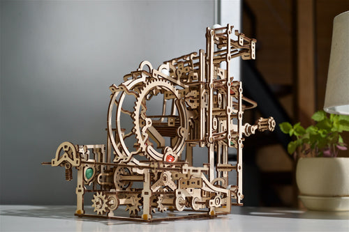 Ugears – Murmel-Stufenbahn Kugelbahn | 3D Holzpuzzle