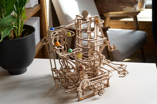 Ugears – Murmelbahn Mit Spiralaufzug Kugelbahn | 3D Holzpuzzle
