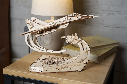 Ugears – Kampfflugzeug Der Geist Von Kiew Kampfjet | 3D Holzpuzzle