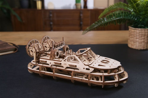Ugears – Luftkissenboot Für Rettungseinsätze Rettungsboot | 3D Holzpuzzle