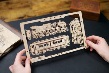 Dampf-Express 2,5D-Puzzle Zugmodell