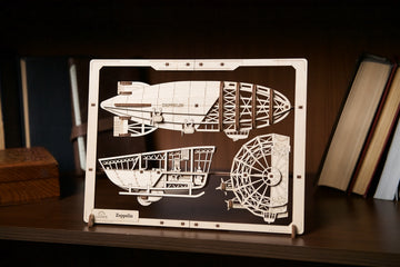 Zeppelin 2,5D Puzzle Luftschiff Modell