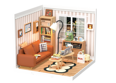 Robotime – Gemütliche Wohnlounge | 3D Holzpuzzle