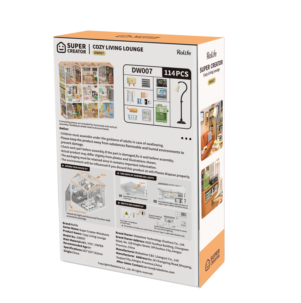 Robotime – Gemütliche Wohnlounge | 3D Holzpuzzle