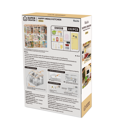Robotime – Fröhliche Familienküche | 3D Holzpuzzle