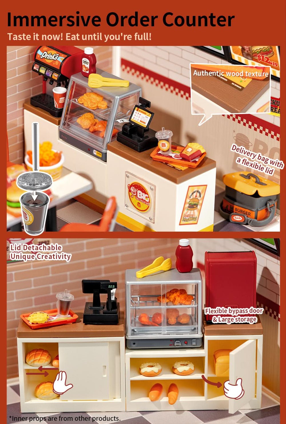 Robotime – Burgerparadies | 3D Holzpuzzle