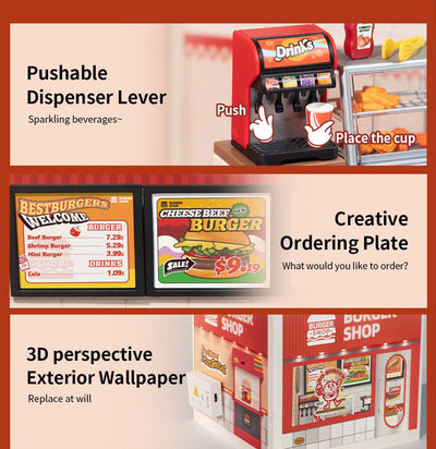 Robotime – Burgerparadies | 3D Holzpuzzle