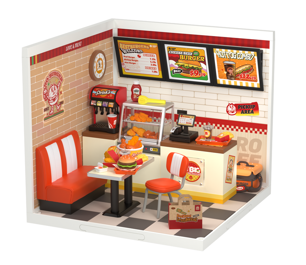 Robotime – Burgerparadies | 3D Holzpuzzle