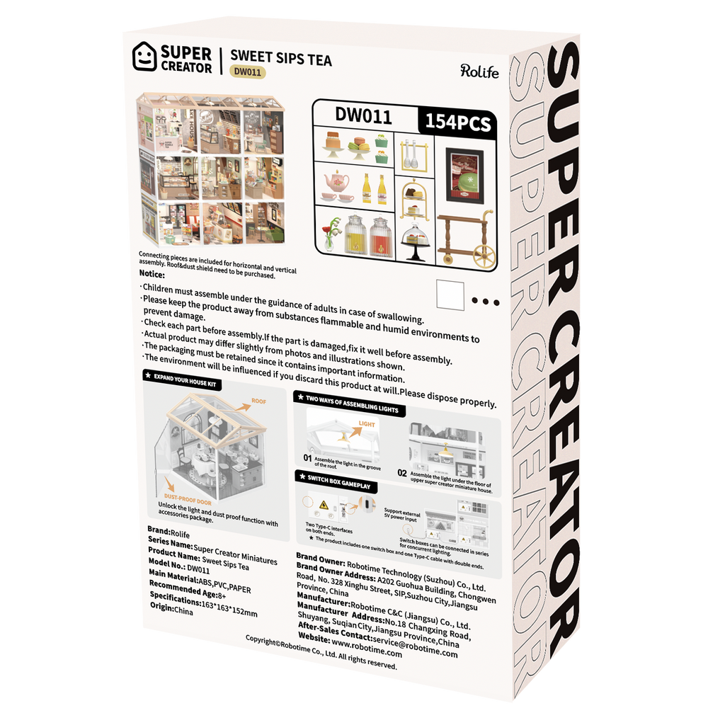 Robotime – Süßer Teegenuss | 3D Holzpuzzle